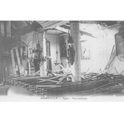 AUBREVILLE : eglise, vue interieure - tres bon etat