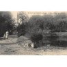 JUVIGNY-en-PERTHOIS : la mare et route de dammarie - tres bon etat