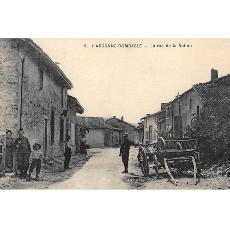 L'ARGONNE-DOMBASLE : la rue de la nation - tres bon etat