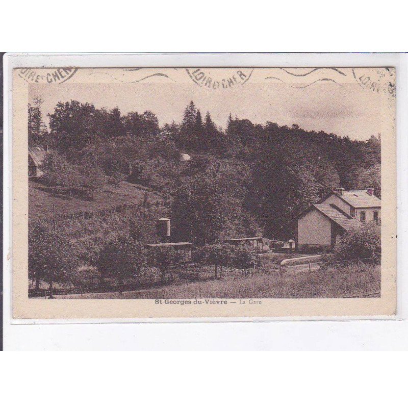 SAINT-GEORGES-du-VIEVRE: la gare - très bon état