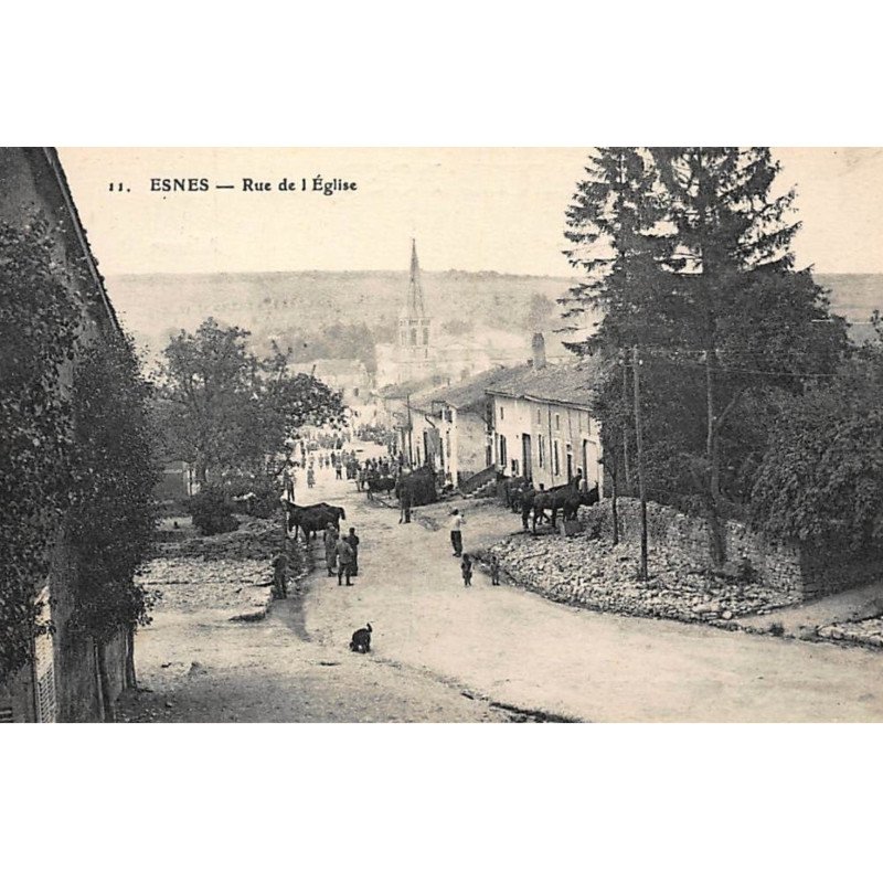 ESNES : rue de l'eglise - tres bon etat
