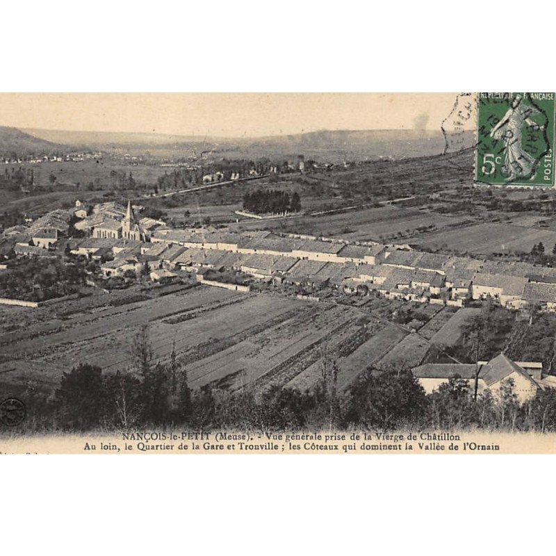 NANCOIS-le-PETIT : vue generale prise de la vierge de chatillon - tres bon etat
