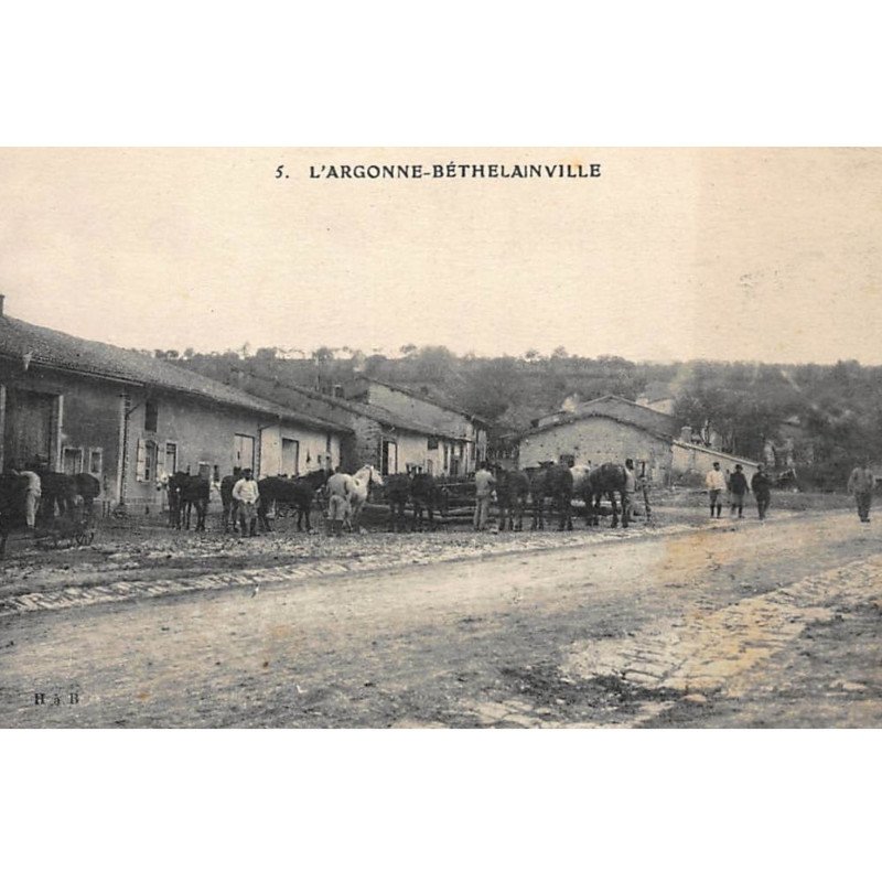 BETHELAINVILLE : chevaux, personnages - tres bon etat