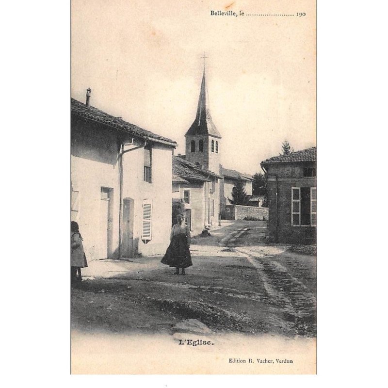 BELLEVILLE : l'eglise - tres bon etat