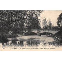 COURCELLES les AUBREVILLE : la riviere d'aire et le pont de courcelles - tres bon etat