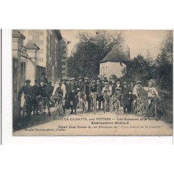LA CASSETTE : café-restaurant de la source etablissement raoult depart d'une course de 100km cycliste - tres bon etat
