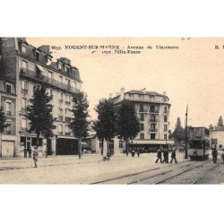 NOGENT-sur-MARNE : avenue de vincennes et place felix-faure - etat