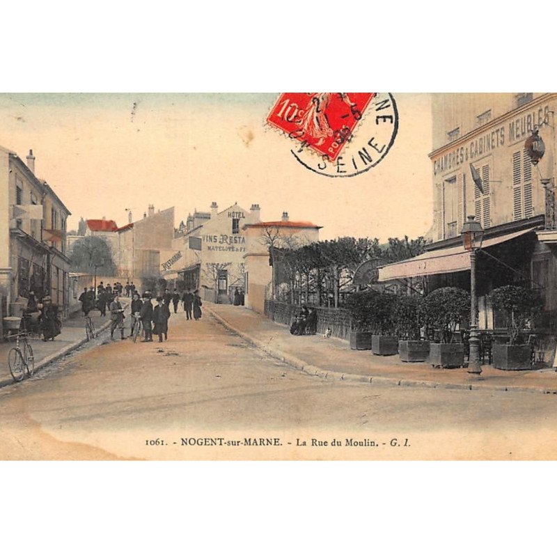 NOGENT-sur-MARNE : la rue du moulin - etat NOGENT-sur-MARNE : la rue du moulin - etat