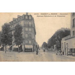 NOGENT-sur-MARNE : carrefour, avenues gambetta et de vincennes - etat