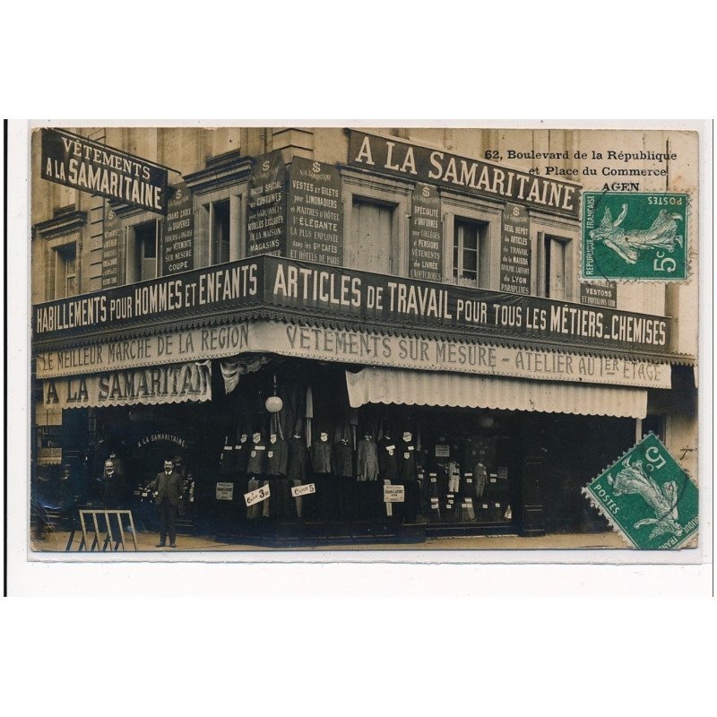 AGEN : a la samaritaine, articules de travail pour tous les metiers_chemise, habillements - tres bon etat