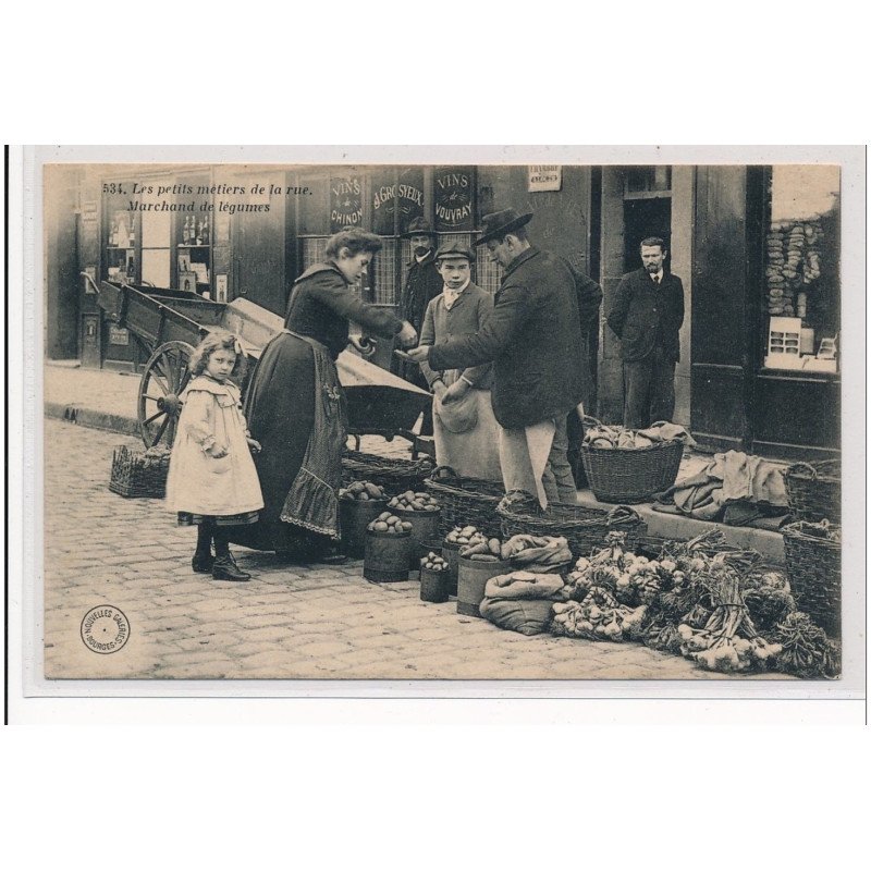 INDRE et LOIRE : les petits métiers de la rue, marchand de légumes - tres bon etat