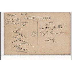 YVETOT : rue de la gare route de cany, boulangerie J. huby - tres bon etat
