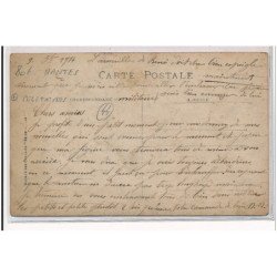 NANTES : militaires, section magasin 1914, attelage - tres bon etat