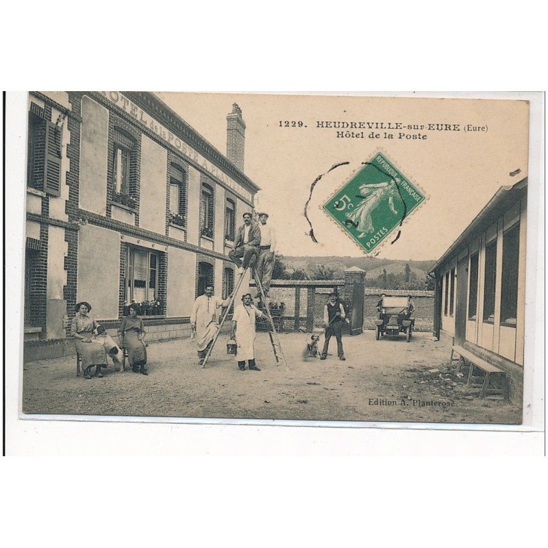 HEUDREVILLE-sur-EURE : hotel de la poste - tres bon etat