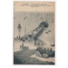 CANCALE : manifestation du 7/04/1908 jetant à la mer les huitres arrivées par le vapeur jacques cartier - tres bon etat