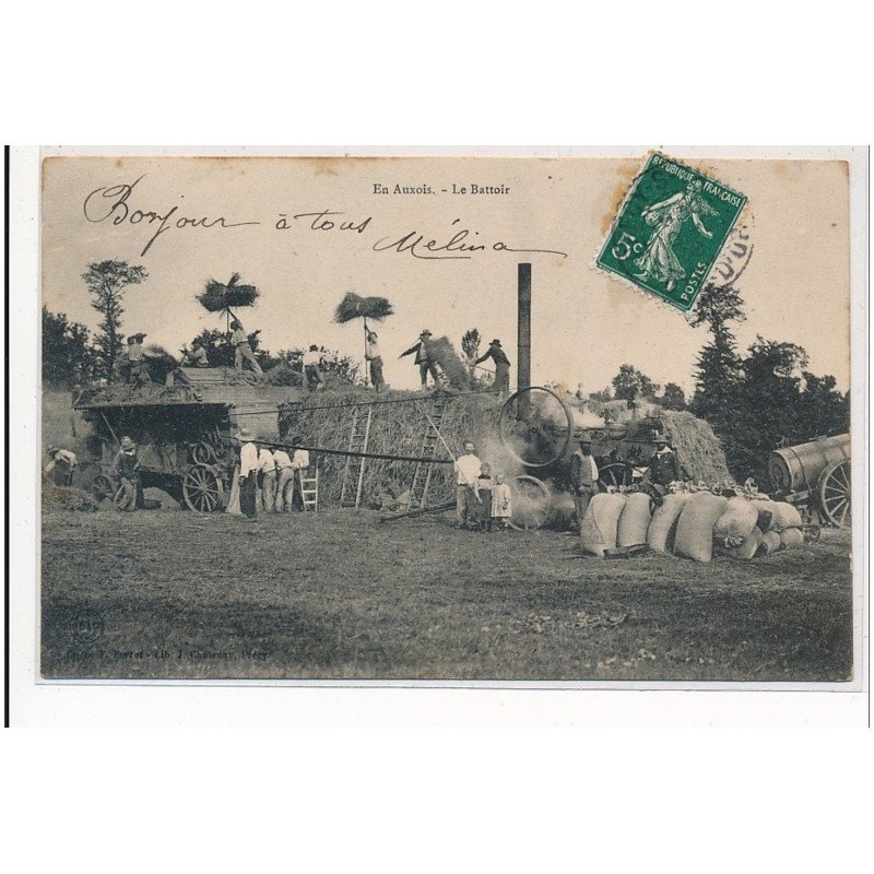 EN AUXOIS : le battoir, agriculture - tres bon etat