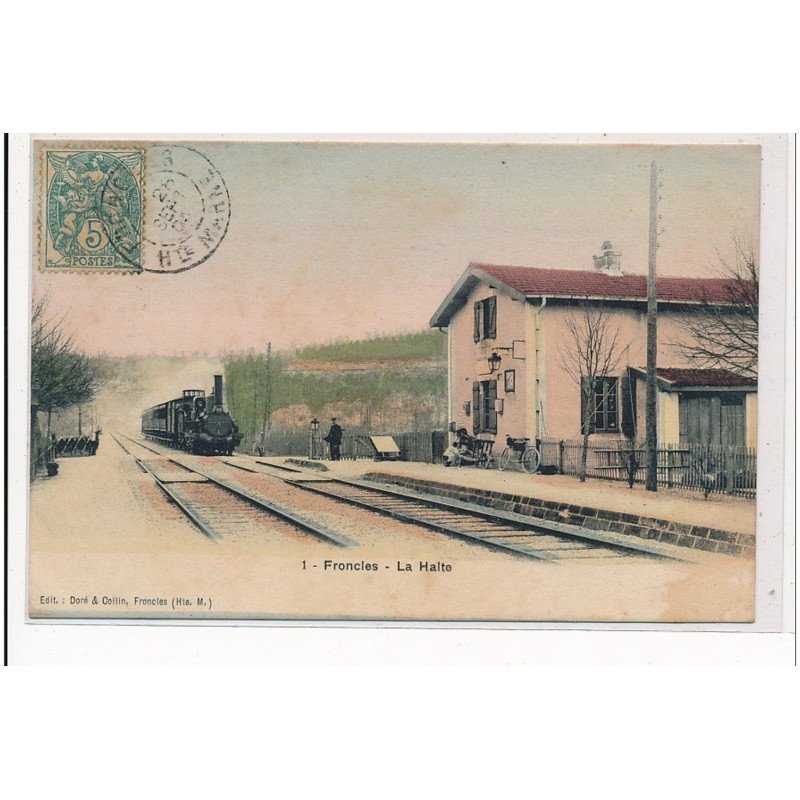 FRONCLES : la halte, gare - tres bon etat
