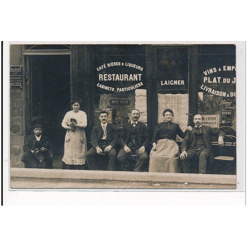 PARIS : 249-253 rue st-martin, restaurant laigner, cafe bieres liqueurs cabinets particuliers - tres bon etat