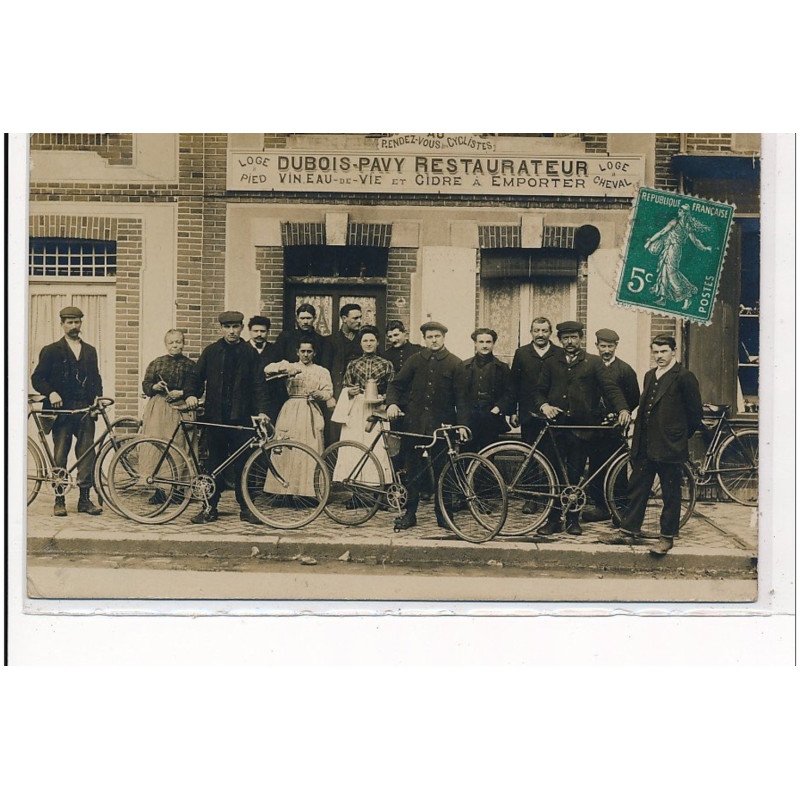 SAINT-PIERRE SUR DIVES : dubois-pavy restaurateur vin eau-de-vie et cidre à emporter - tres bon etat