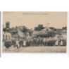 ROSTRENEN : la place du Martroy un jour de fête (manege) - tres bon etat