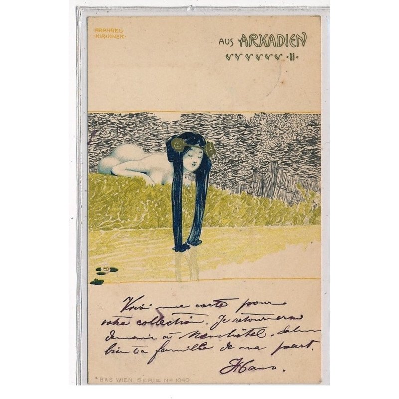 KIRCHNER RAPHAEL : B3 signées aus arkadien, BS wien serie n°1040 - etat