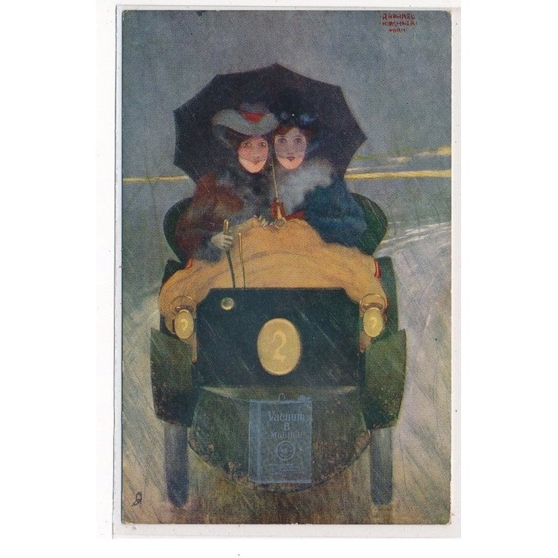 KIRCHNER RAPHAEL : E4 signées, vacuum B mobiloil, pub - tres bon etat