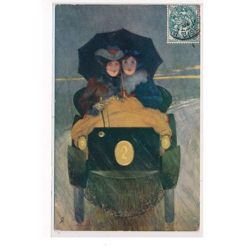 KIRCHNER RAPHAEL : E4 signées, femmes en voiture - tres bon etat
