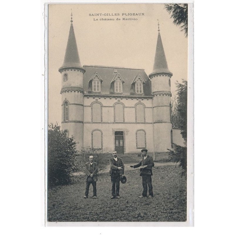 SAINT-GILLES-PLIGEAUX : le chateau de kerlivio, facteur - tres bon etat