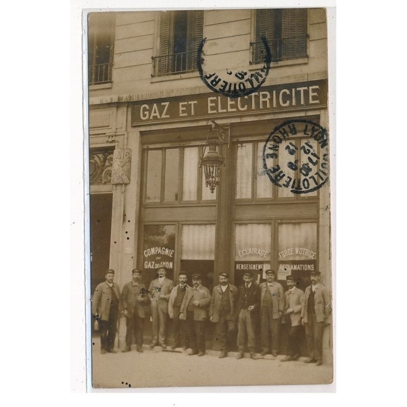 LYON : compagnie du gaz de lyon, gaz et electricité - etat