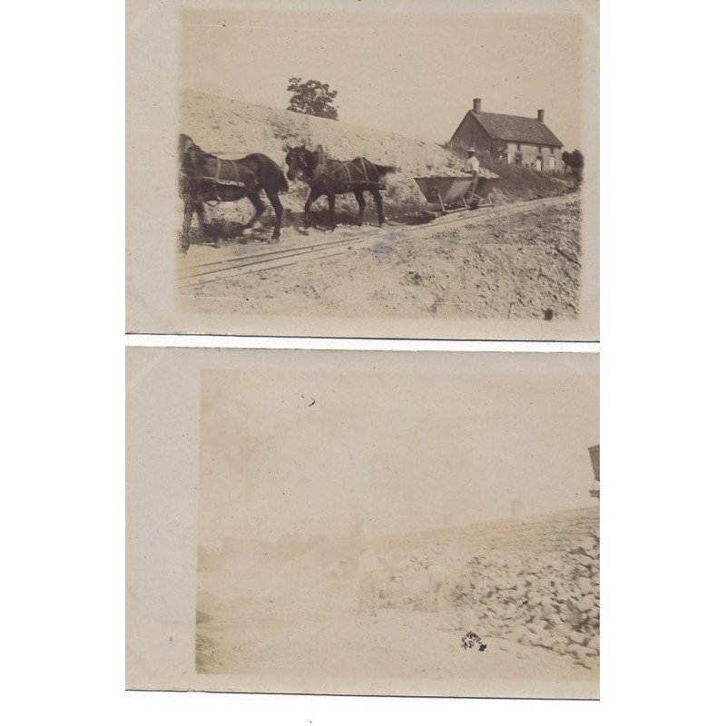 JOUET SUR L'AUBOIS : chemin de fer 2 CPA - tres bon etat