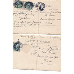 JOUET SUR L'AUBOIS : chemin de fer 2 CPA - tres bon etat