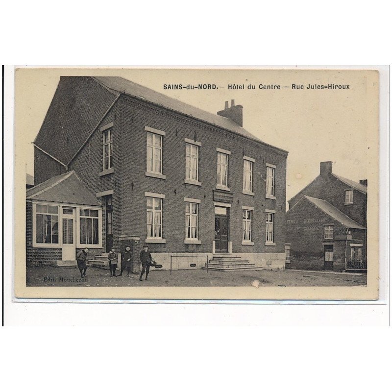 SAINS-du-NORD : hotel du centre, rue jules-hiroux - tres bon etat