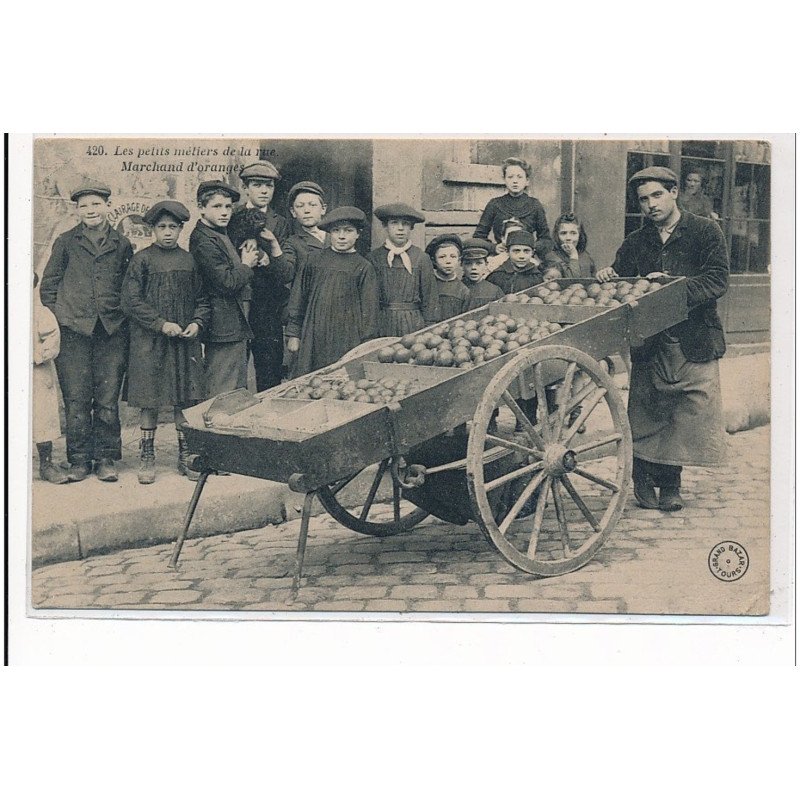 TOURS : les petits metiers de la rue marchand d'oranges - etat