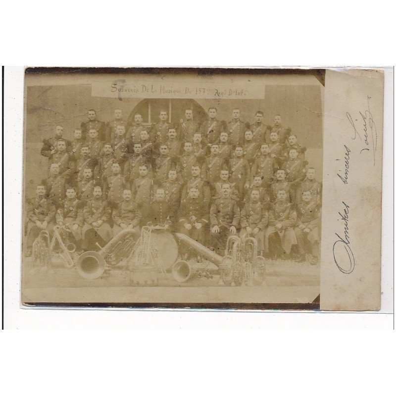 LYON : militaire fanfare, souvenir de la musique - tres bon etat