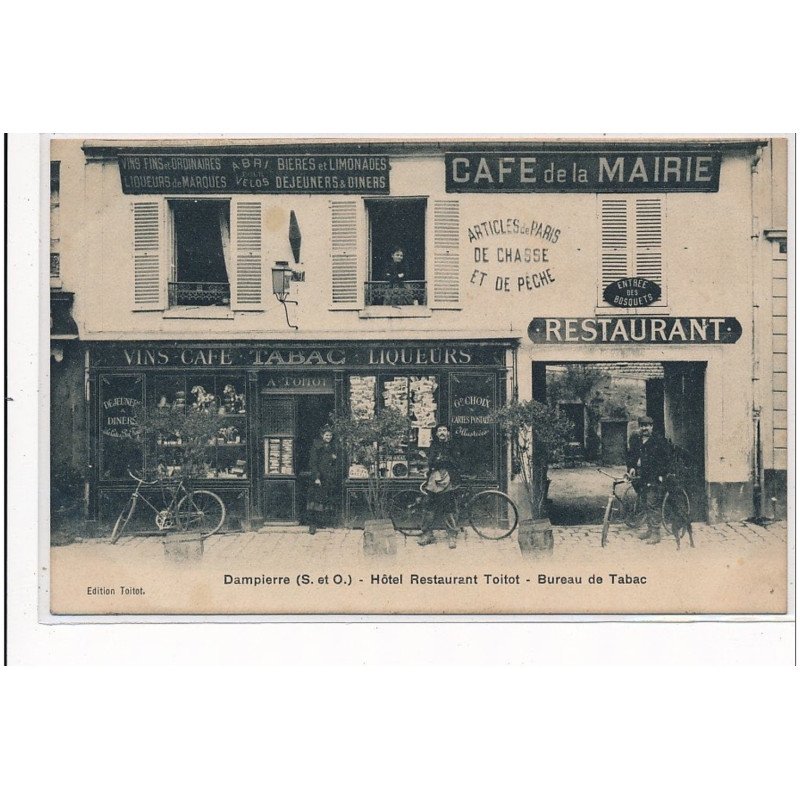 DAMPIERRE : hotel restaurant toitot, bureau de tabac, cafe de la mairie, restaurant - tres bon etat