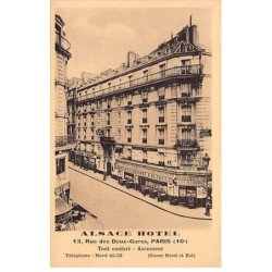 PARIS - Alsace Hotel - Rue des Deux Gares - très bon état