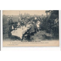 MAGNAC-LAVAL : procession annuelle de neuf-lieux le grand déjeuner à sejotte midi 10 - tres bon etat