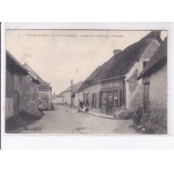 LE LUAT-CLAIRET: grande rue et café de la chaumiere - état