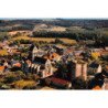 AMBLENY : vue aerienne l'eglise et le donjon - tres bon etat