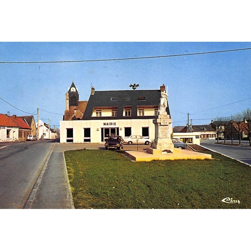 ATHIES-sous-LAON : la mairie et la place - tres bon etat