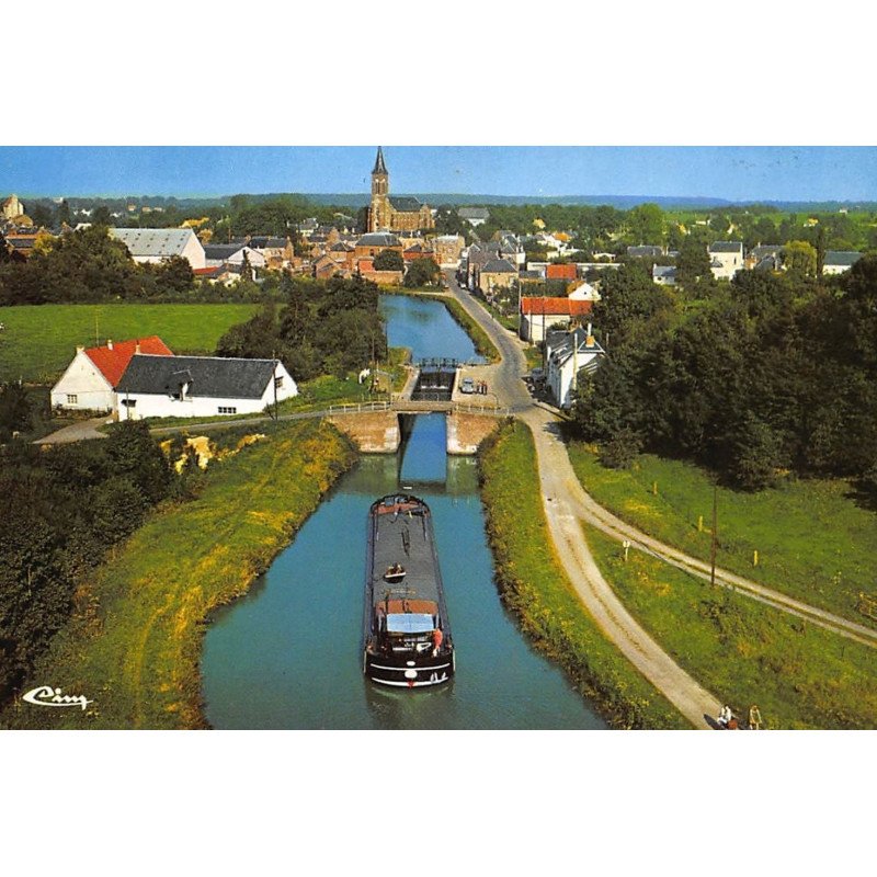 ETRUX : vue aerienne canal de la sambre à l'oise - tres bon etat