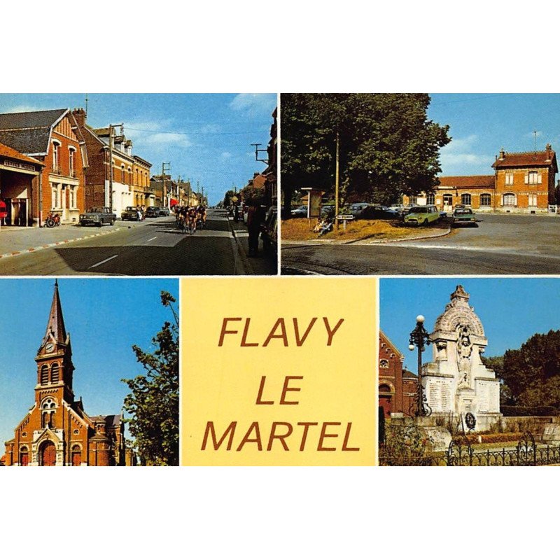 FLAVY LE MARTEL : 4 vues - tres bon etat