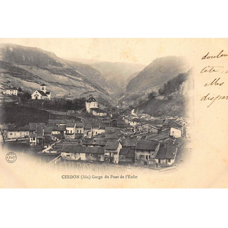 CERDON : gorge du pont de l'enfer - tres bon etat