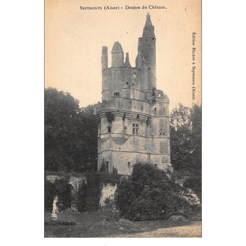 SEPTMONTS : donjon du chateau - etat