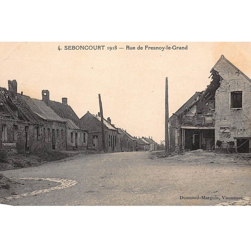 SEBONCOURT : rue de fesnoy-le-grand - tres bon etat