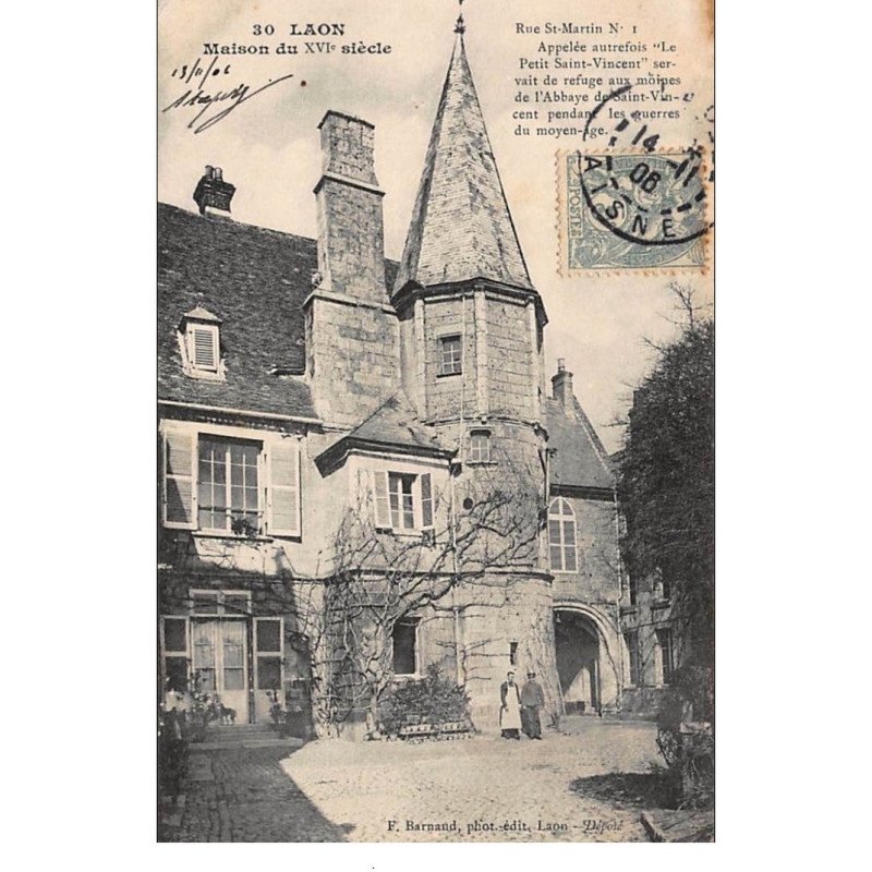 LAON : maison du XVIe siecle - etat