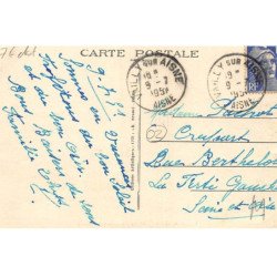 VAILLY-sur-AISNE : au fond le chemin des dames - etat