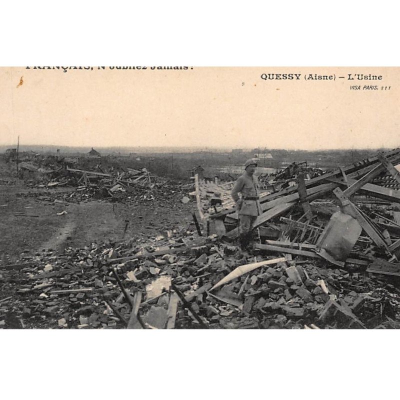 QUESSY : l'usine, détruite - tres bon etat