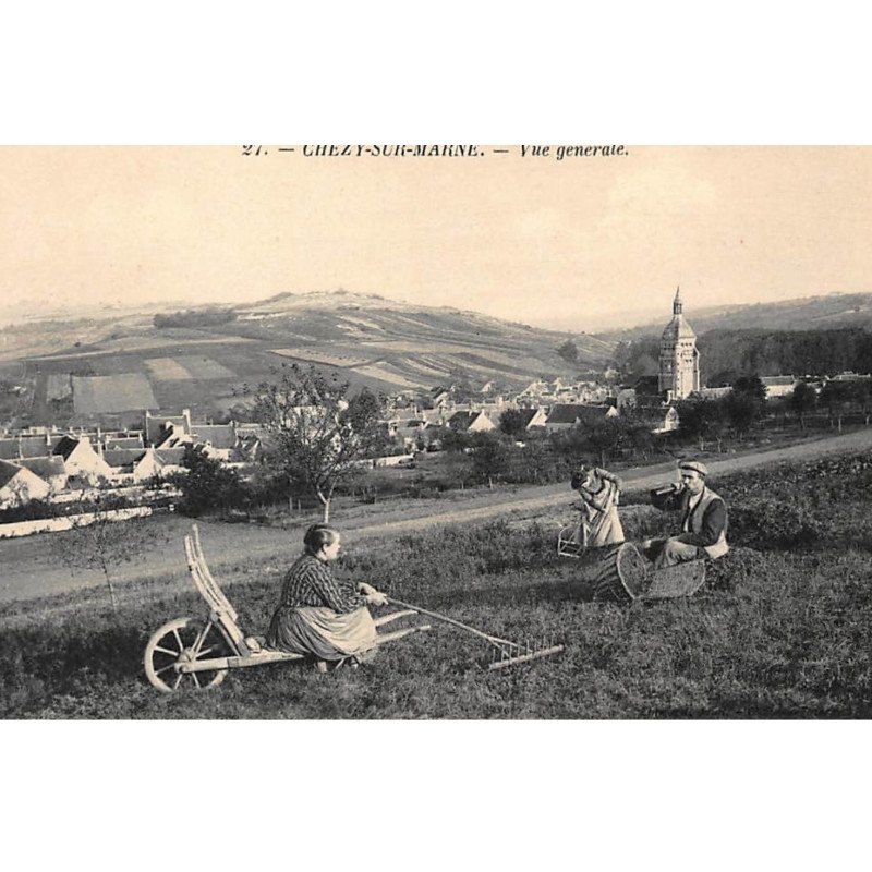 CHEZY-sur-MARNE : vue generale - tres bon etat
