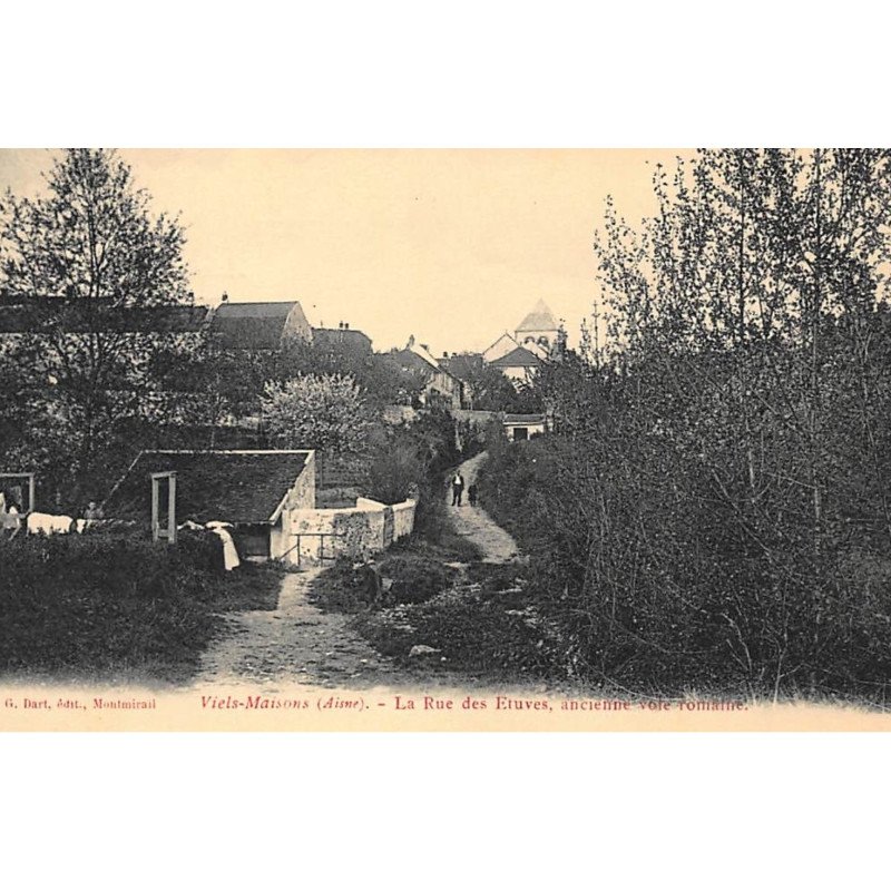 VIELS-MAISONS : la rue des etuves, ancienne vole romaine - tres bon etat